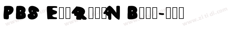 PBS Everyman Bold字体转换